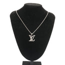 LOUIS VUITTON Pandantif LV XL Necklace White Gold Diamond Q93821 Auth 27695SM-2