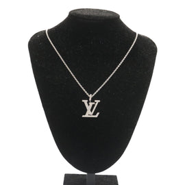 LOUIS VUITTON Pandantif LV XL Necklace White Gold Diamond Q93821 Auth 27695SM - 0