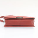 CHANEL Boy Chanel Matelasse Chain Flap Shoulder Bag Leather Red CC Auth 28281SAV-5