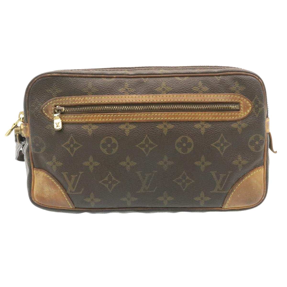 LOUIS VUITTON Monogram Marly Dragonne GM Clutch Bag M51825 LV Auth 28356