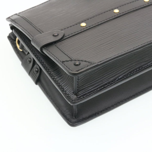 LOUIS VUITTON Epi Trunk Clutch 2Way Shoulder Bag Black M53052 LV Auth 28382SM