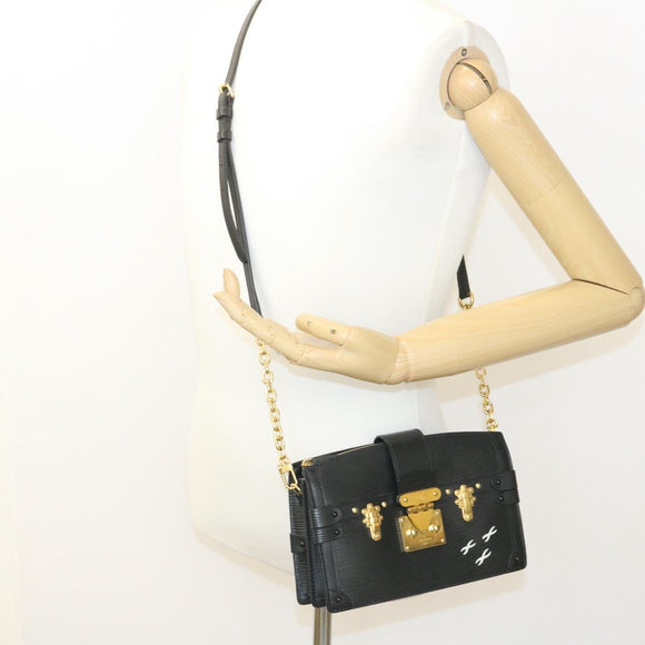 LOUIS VUITTON Epi Trunk Clutch 2Way Shoulder Bag Black M53052 LV Auth 28382SM