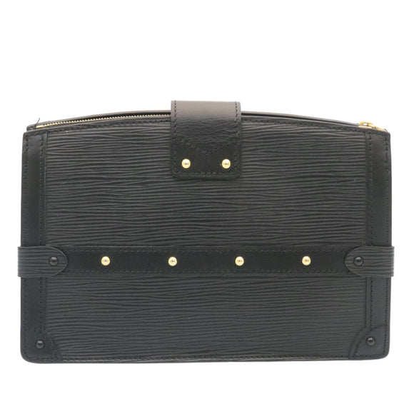 LOUIS VUITTON Epi Trunk Clutch 2Way Shoulder Bag Black M53052 LV Auth 28382SM