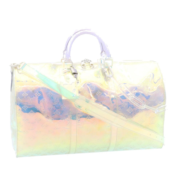 LOUIS VUITTON Monogram Prism Keepall Bandouliere 50 BostonBag M53271 Auth 28628S