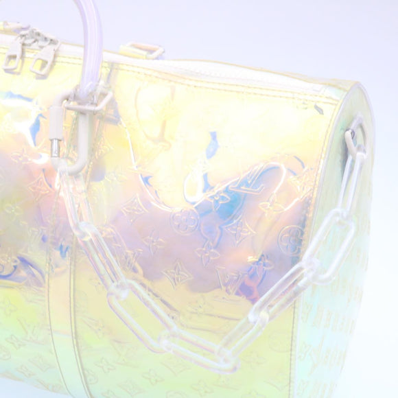LOUIS VUITTON Monogram Prism Keepall Bandouliere 50 BostonBag M53271 Auth 28628S