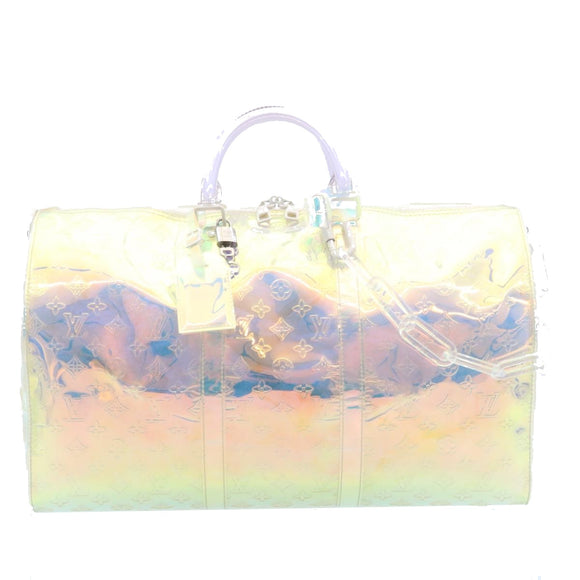 LOUIS VUITTON Monogram Prism Keepall Bandouliere 50 BostonBag M53271 Auth 28628S