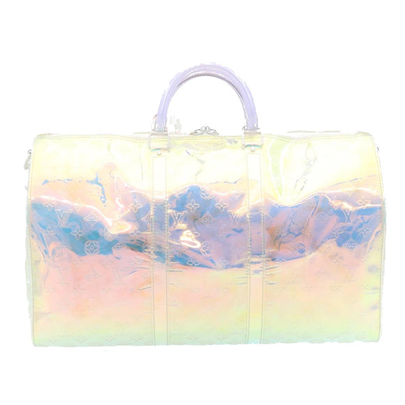 LOUIS VUITTON Monogram Prism Keepall Bandouliere 50 BostonBag M53271 Auth 28628S