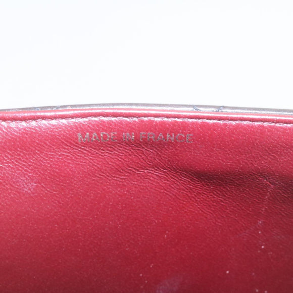 CHANEL Matelasse Chain Flap Shoulder Bag Lamb Skin Black Gold CC Auth 28632SAV