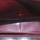 CHANEL Matelasse Chain Flap Shoulder Bag Lamb Skin Black Gold CC Auth 28632SAV-11