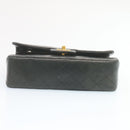 CHANEL Classic Matelasse 23 Chain Flap Shoulder Bag Lamb Skin Black Auth 28634AV-5