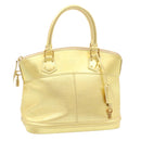 LOUIS VUITTON Suhari Lockit PM Hand Bag Leather Gold M91889 LV Auth 28662SM-1