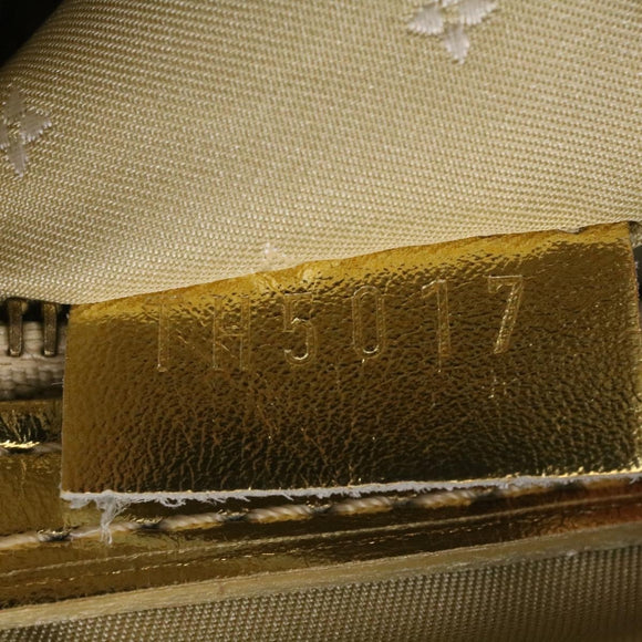LOUIS VUITTON Suhari Lockit PM Hand Bag Leather Gold M91889 LV Auth 28662SM