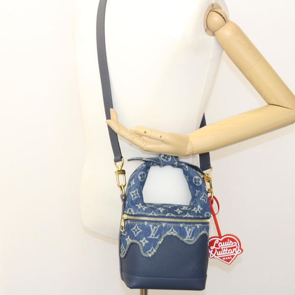 LOUIS VUITTON MonogramDenim drip Japanese cruiser ShoulderBag M45970 Auth 28766SM