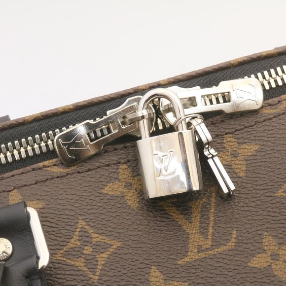LOUIS VUITTON Monogram Macassar Keepall Bandouliere 55 M56714 Auth 28882S