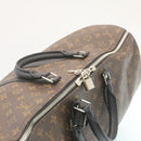 LOUIS VUITTON Monogram Macassar Keepall Bandouliere 55 M56714 Auth 28882S-6