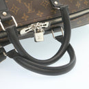 LOUIS VUITTON Monogram Macassar Keepall Bandouliere 55 M56714 Auth 28882S-7