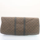 LOUIS VUITTON Monogram Macassar Keepall Bandouliere 55 M56714 Auth 28882S-5