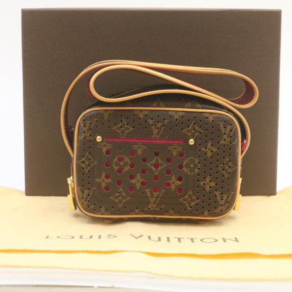 LOUIS VUITTON Monogram Perfo Mini Trocadero Shoulder Bag M95175 LV Auth 28917AV