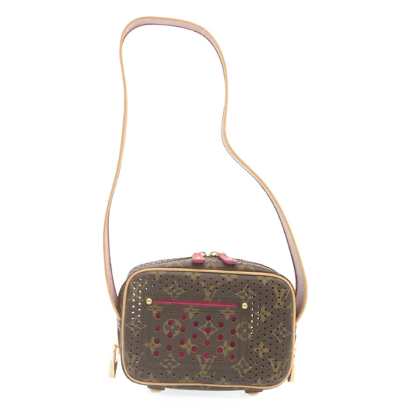 LOUIS VUITTON Monogram Perfo Mini Trocadero Shoulder Bag M95175 LV Auth 28917AV