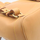 LOUIS VUITTON Nomad leather Montsouris MM Backpack SPO Beige LV Auth 28931SV-8