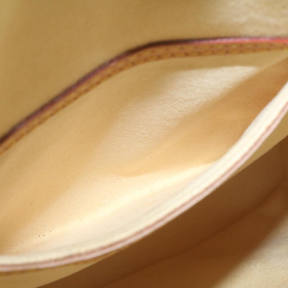 LOUIS VUITTON Nomad leather Montsouris MM Backpack SPO Beige LV Auth 28931SV