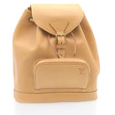 LOUIS VUITTON Nomad leather Montsouris MM Backpack SPO Beige LV Auth 28931SV-1