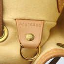 LOUIS VUITTON Nomad leather Montsouris MM Backpack SPO Beige LV Auth 28931SV-11