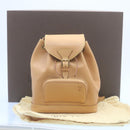 LOUIS VUITTON Nomad leather Montsouris MM Backpack SPO Beige LV Auth 28931SV-12