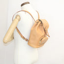 LOUIS VUITTON Nomad leather Montsouris MM Backpack SPO Beige LV Auth 28931SV-22