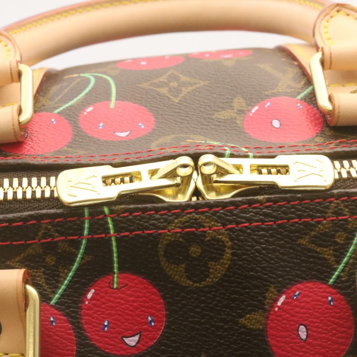 LOUIS VUITTON Monogram Cherry Keepall 45 Boston Bag M95011 LV Auth 28992A