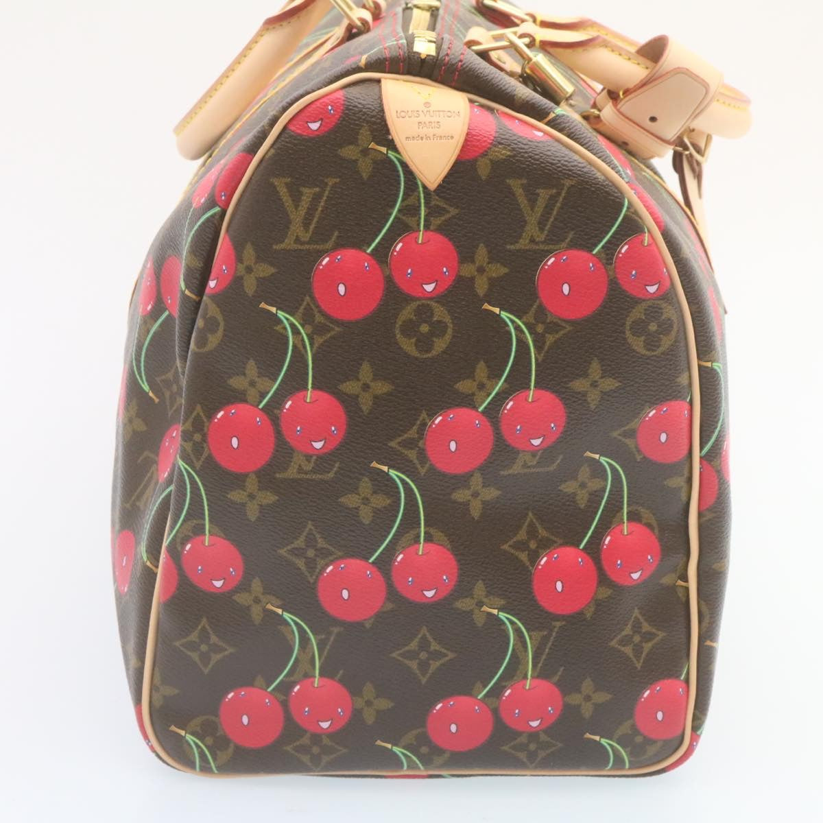 LOUIS VUITTON Monogram Cherry Keepall 45 Boston Bag M95011 LV Auth 28992A