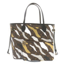 LOUIS VUITTON × LOL Monogram Camouflage Neverfull MM Tote Bag M45201 Auth 29024S-1