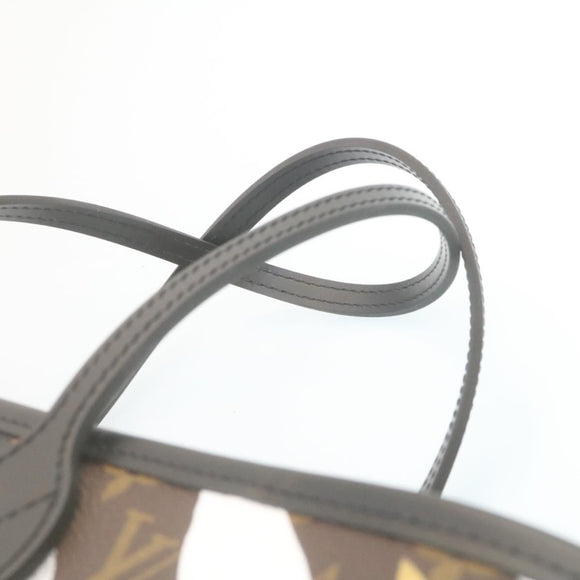 LOUIS VUITTON × LOL Monogram Camouflage Neverfull MM Tote Bag M45201 Auth 29024S