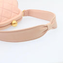 CHANEL Matelasse Hand Bag Lamb Skin Pink CC Auth 29107AV-7