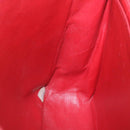 CHANEL Mademoiselle Big Coco Double Chain Shoulder Bag Lamb Skin Red Auth 29129A-20