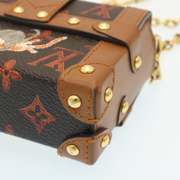 LOUIS VUITTON Monogram Catgram Essential Trunk Pouch M63892 LV Auth 29169SM