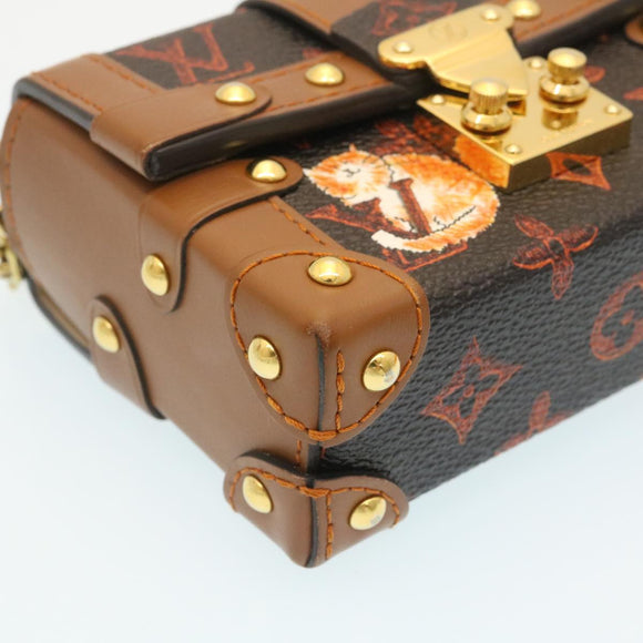 LOUIS VUITTON Monogram Catgram Essential Trunk Pouch M63892 LV Auth 29169SM