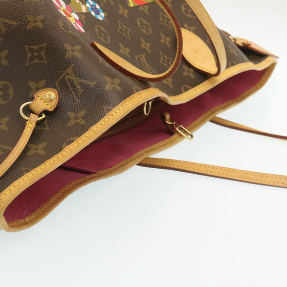 LOUIS VUITTON Monogram Neverfull GM Tote Bag Takashi Murakami M95560 Auth 29177S