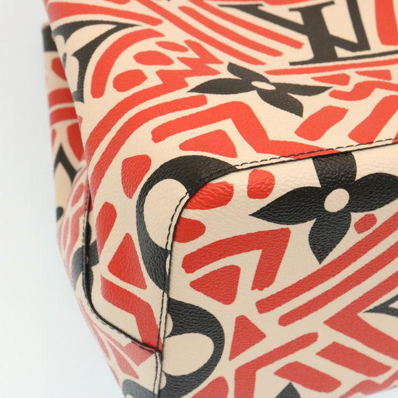 LOUIS VUITTON Monogram Giant LV Clafoutis Neo Noe Shoulder Bag Red Auth 29182S