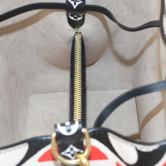 LOUIS VUITTON Monogram Giant LV Clafoutis Neo Noe Shoulder Bag Red Auth 29182S