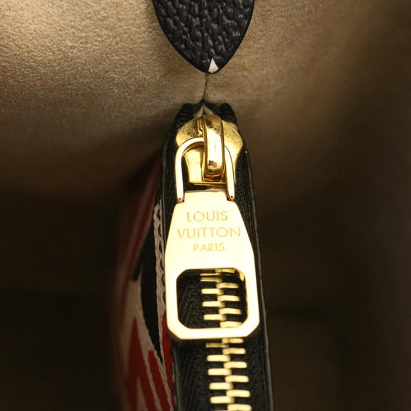 LOUIS VUITTON Monogram Giant LV Clafoutis Neo Noe Shoulder Bag Red Auth 29182S