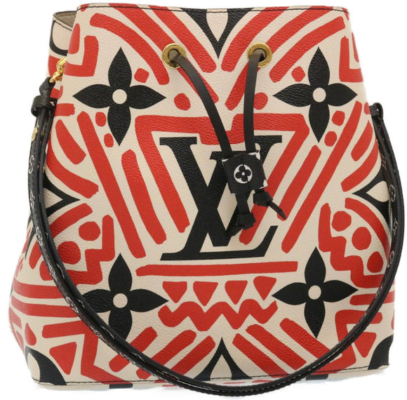 LOUIS VUITTON Monogram Giant LV Clafoutis Neo Noe Shoulder Bag Red Auth 29182S