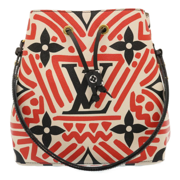 LOUIS VUITTON Monogram Giant LV Clafoutis Neo Noe Shoulder Bag Red Auth 29182S