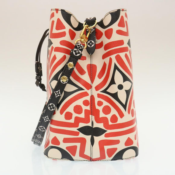 LOUIS VUITTON Monogram Giant LV Clafoutis Neo Noe Shoulder Bag Red Auth 29182S