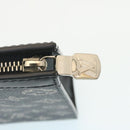 LOUIS VUITTON Monogram Savanna Pochette Voyage ClutchBag Navy M66639 Auth 29183A-8