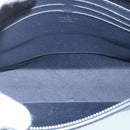 LOUIS VUITTON Monogram Savanna Pochette Voyage ClutchBag Navy M66639 Auth 29183SM-10