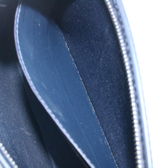 LOUIS VUITTON Monogram Savanna Pochette Voyage ClutchBag Navy M66639 Auth 29183A