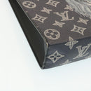 LOUIS VUITTON Monogram Savanna Pochette Voyage ClutchBag Navy M66639 Auth 29183A-14