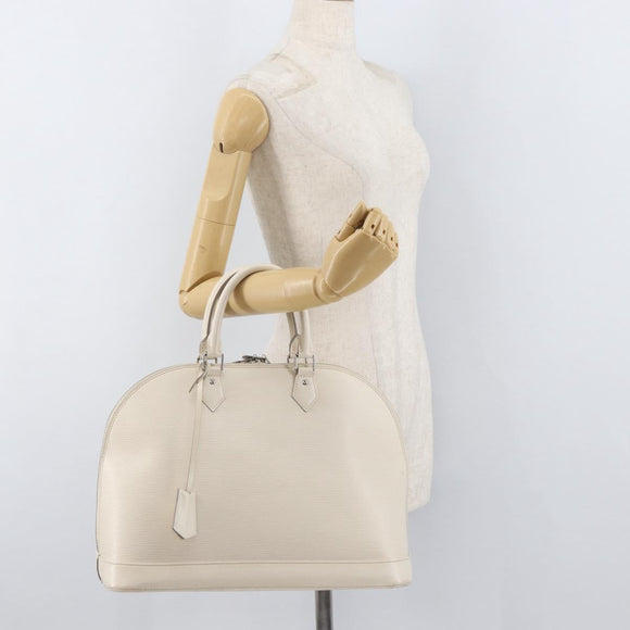 LOUIS VUITTON Epi Alma GM Hand Bag White M4032J LV Auth 29185