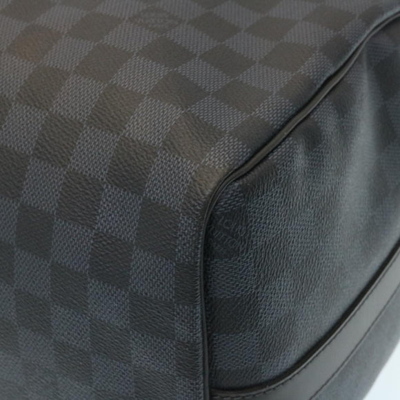 LOUIS VUITTON Damier Cobalt Keepall Bandouliere 45 Boston Bag N41349 Auth 29189S